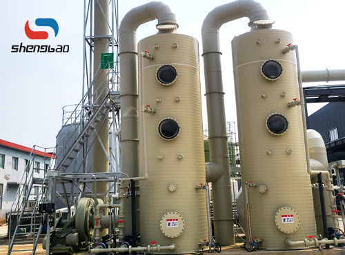 河南某化工企業PPH應急噴淋塔項目